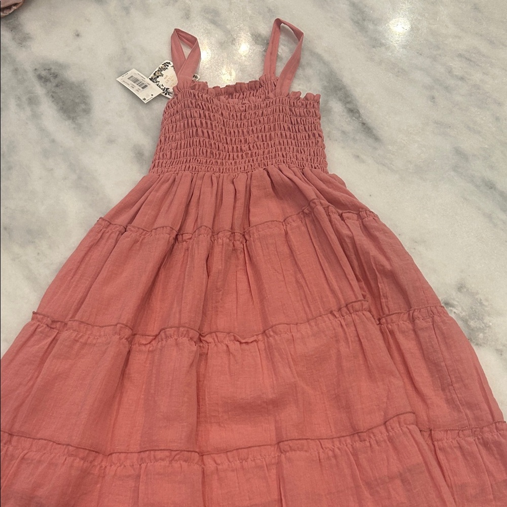 Chelsea & Violet Coral Sleeveless Girl’s Dress - Picture 3 of 3